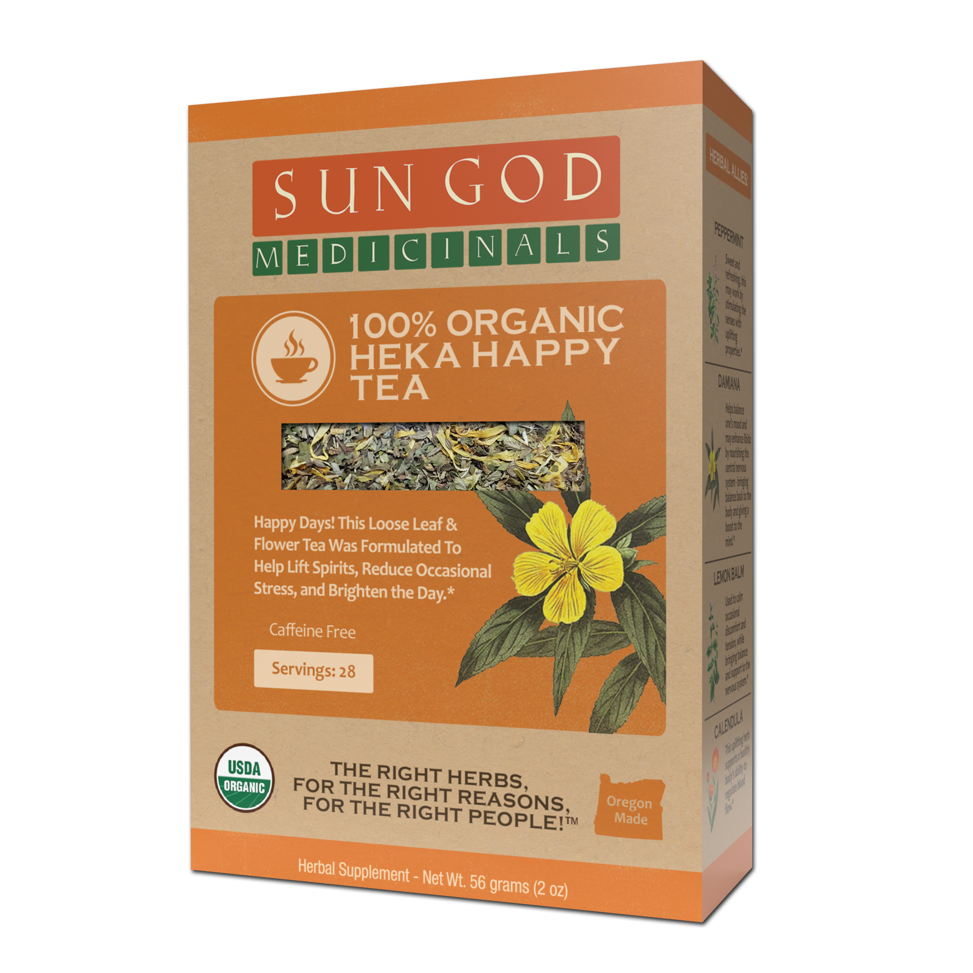 Heka Happy Organic Herbal Tea — Front